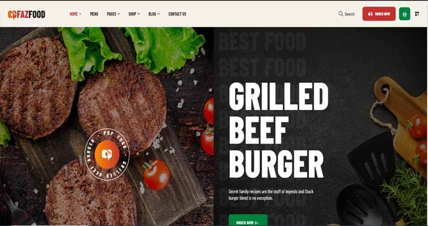 Fazfood- Fast Food Restaurant WordPress Theme