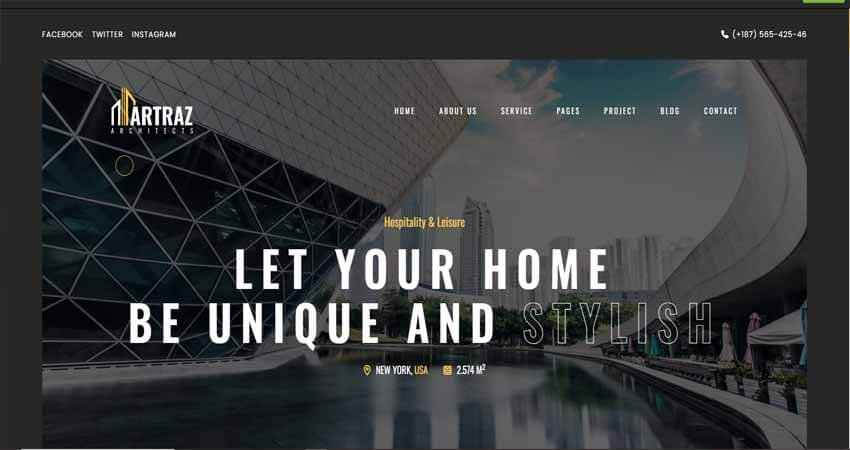 Artraz- Architecture and Design WordPress Theme
