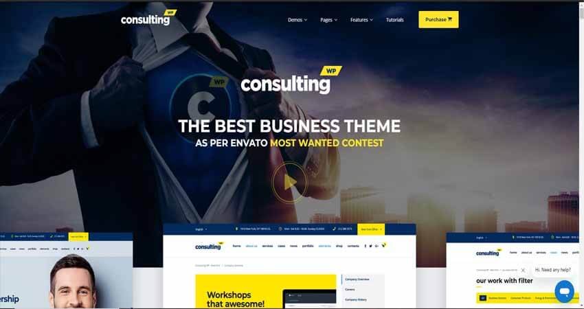 Consulting- Business, Finance WordPress Theme