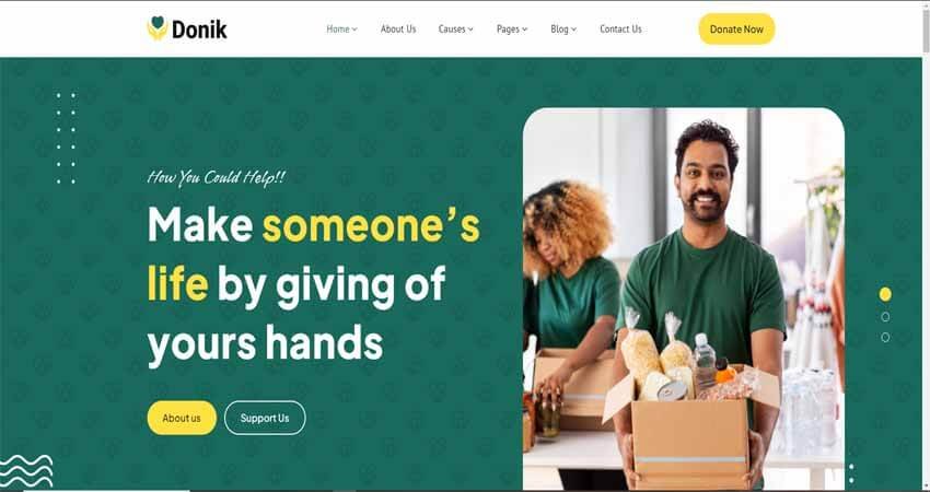 Donik- Charity & Fundraising WordPress Theme