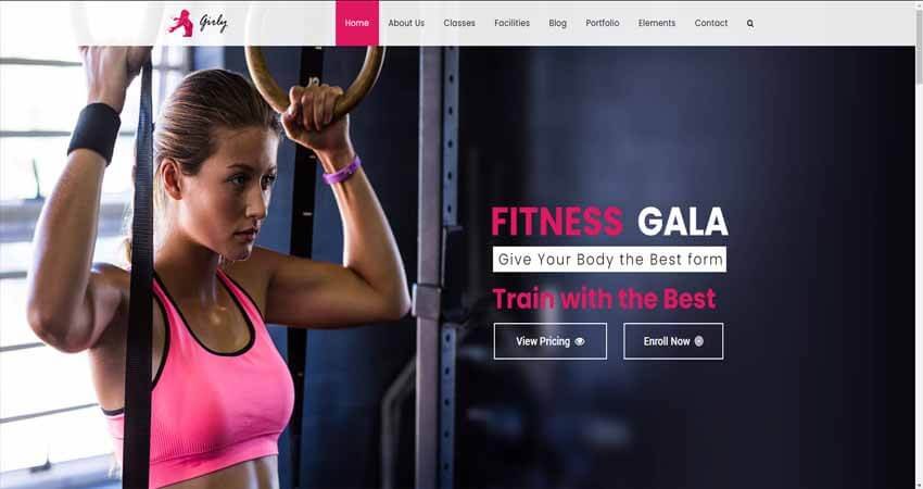 Gym Fitness WordPress Theme