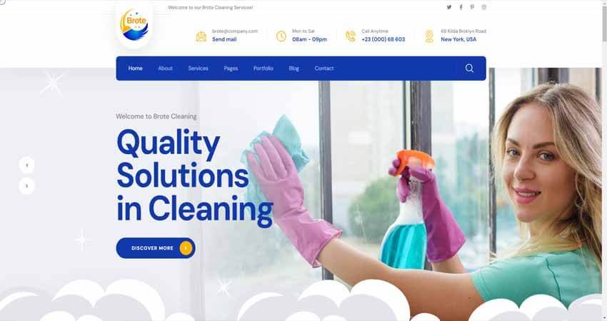 Brote- Cleaning Service WordPress Theme